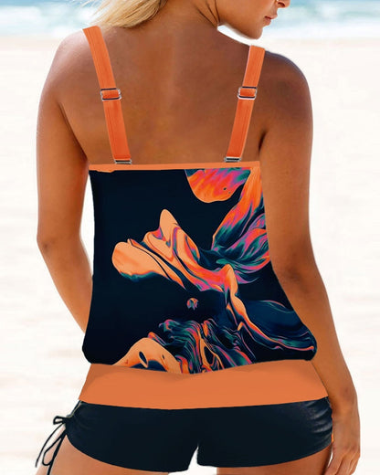 Elegante bañador tankini estampado